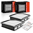 APEAF077 2 Pcs Engine Air Filter