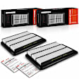 APEAF1092 2 Pcs Engine Air Filter with Rigid Panel