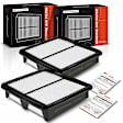 APEAF1093 2 Pcs Engine Air Filter with Rigid Panel