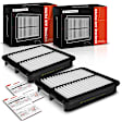 APEAF1137 2 Pcs Engine Air Filter with Rigid Panel