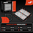 APEAF1137 2 Pcs Engine Air Filter with Rigid Panel