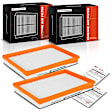 APEAF1213 2 Pcs Engine Air Filter with Rigid Panel
