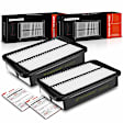 APEAF1222 2 Pcs Engine Air Filter with Rigid Panel