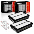 APEAF1224 2 Pcs Engine Air Filter with Rigid Panel