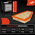APEAF1288 2 Pcs Engine Air Filter