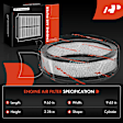 APEAF1290 2 Pcs Engine Air Filter