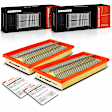 APEAF1372 2 Pcs Engine Air Filter