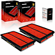 APEAF1512 2 Pcs High Performance Engine Air Filter