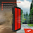APEAF1512 2 Pcs High Performance Engine Air Filter
