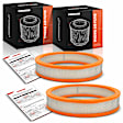APEAF1668 2 Pcs Engine Air Filter