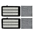 APEAF1710 2 Pcs Engine Air Filter and 2 Pcs Activated Carbon Cabin Air Filter