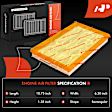 APEAF1737 2 Pcs Engine Air Filter