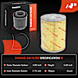 APEAF1757 2 Pcs Engine Air Filter