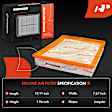 APEAF1770 2 Pcs Driver & Passenger Engine Air Filter