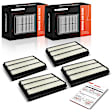 APEAF1796 4 Pcs Engine Air Filter