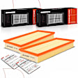 APEAF185 2 Pcs Engine Air Filter