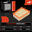 APEAF1868 2 Pcs Engine and Activated Carbon Cabin Air Filter