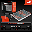 APEAF1868 2 Pcs Engine and Activated Carbon Cabin Air Filter