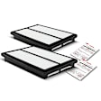APEAF225 2 Pcs Engine Air Filter with Rigid Panel