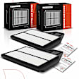 APEAF240 2 Pcs Engine Air Filter with Rigid Panel