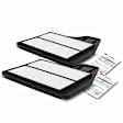 APEAF240 2 Pcs Engine Air Filter with Rigid Panel