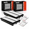 APEAF266 2 Pcs Engine Air Filter with Rigid Panel