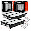 APEAF283 2 Pcs Engine Air Filter with Rigid Panel