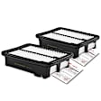 APEAF289 2 Pcs Engine Air Filter with Rigid Panel
