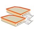APEAF327 2 Pcs Engine Air Filter