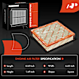 APEAF369 2 Pcs Engine Air Filter