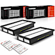 APEAF491 2 Pcs Engine Air Filter with Rigid Panel