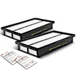 APEAF491 2 Pcs Engine Air Filter with Rigid Panel