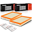 APEAF499 2 Pcs Engine Air Filter with Flexible Panel