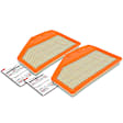 APEAF597 2 Pcs Engine Air Filter