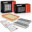 APEAF851 3 Pcs Engine & Activated Carbon Cabin Air Filter