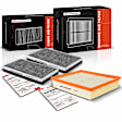 APEAF861 3 Pcs Engine & Activated Carbon Cabin Air Filter