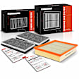 APEAF864 3 Pcs Engine & Activated Carbon Cabin Air Filter