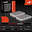APEAF867 3 Pcs Engine & Activated Carbon Cabin Air Filter