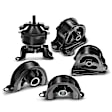 APEM006 5-Pc Front and Rear Engine Motor & Transmission Mount Kit