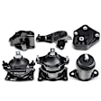 APEM021 6-Pc Front and Rear Engine Motor & Transmission Mount Kit