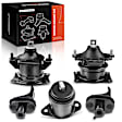 APEM046 5-Pc Front and Rear Engine Motor & Transmission Mount Kit