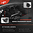 APEM058 4-Pc Front and Rear Engine Motor & Transmission Mount Kit