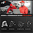 APEM070 4-Pc Front and Rear Engine Motor & Transmission Mount Kit