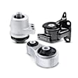 APEM096 3-Pc Front and Rear Engine Motor & Transmission & Torque Strut Mount Kit