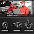 APEM097 3-Pc Front and Rear Engine Motor & Transmission Mount Kit