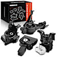2014 Toyota Corolla - Driver and Passenger Side Motor Mount, Automatic CVT Transaxle, Type: Hydraulic; Mounts on Motor or Transmission