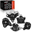 APEM144 5-Pc Front and Rear Engine Motor & Transmission Mount Kit