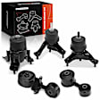 APEM1474 5-Pc Front and Rear Engine Motor & Transmission Mount & Torque Strut Mount Kit