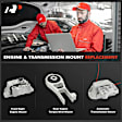 APEM1517 3-Pc Front and Rear Engine Motor & Torque Strut & Auto. Trans. Mount Kit