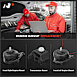 2009 Toyota 4Runner - Front Motor Mount, RWD, Automatic Transmission, This Kit Includes Engine Mount and Transmission Mount